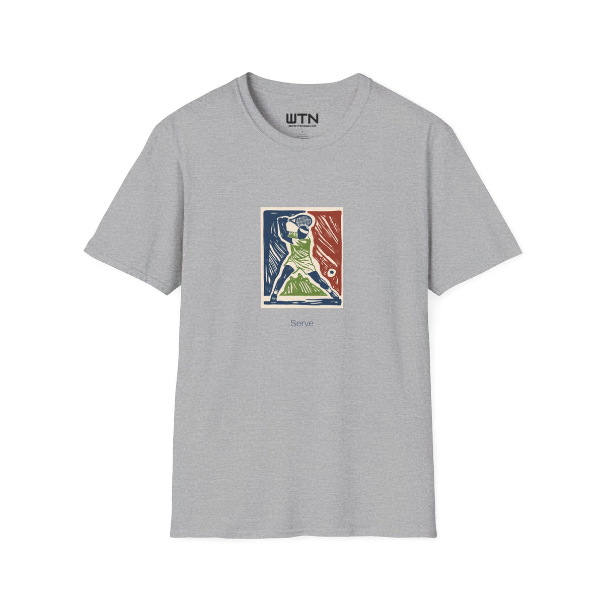 Rising Serve Linocut Art Tee