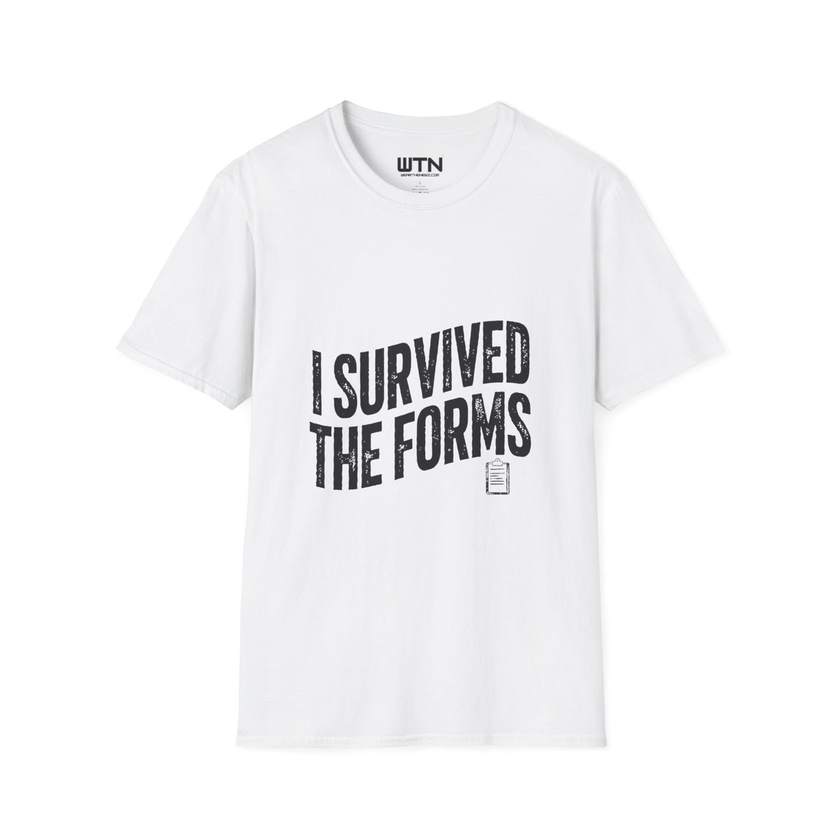 I SURVIVED THE FORMS Bureaucracy Graphic Tee