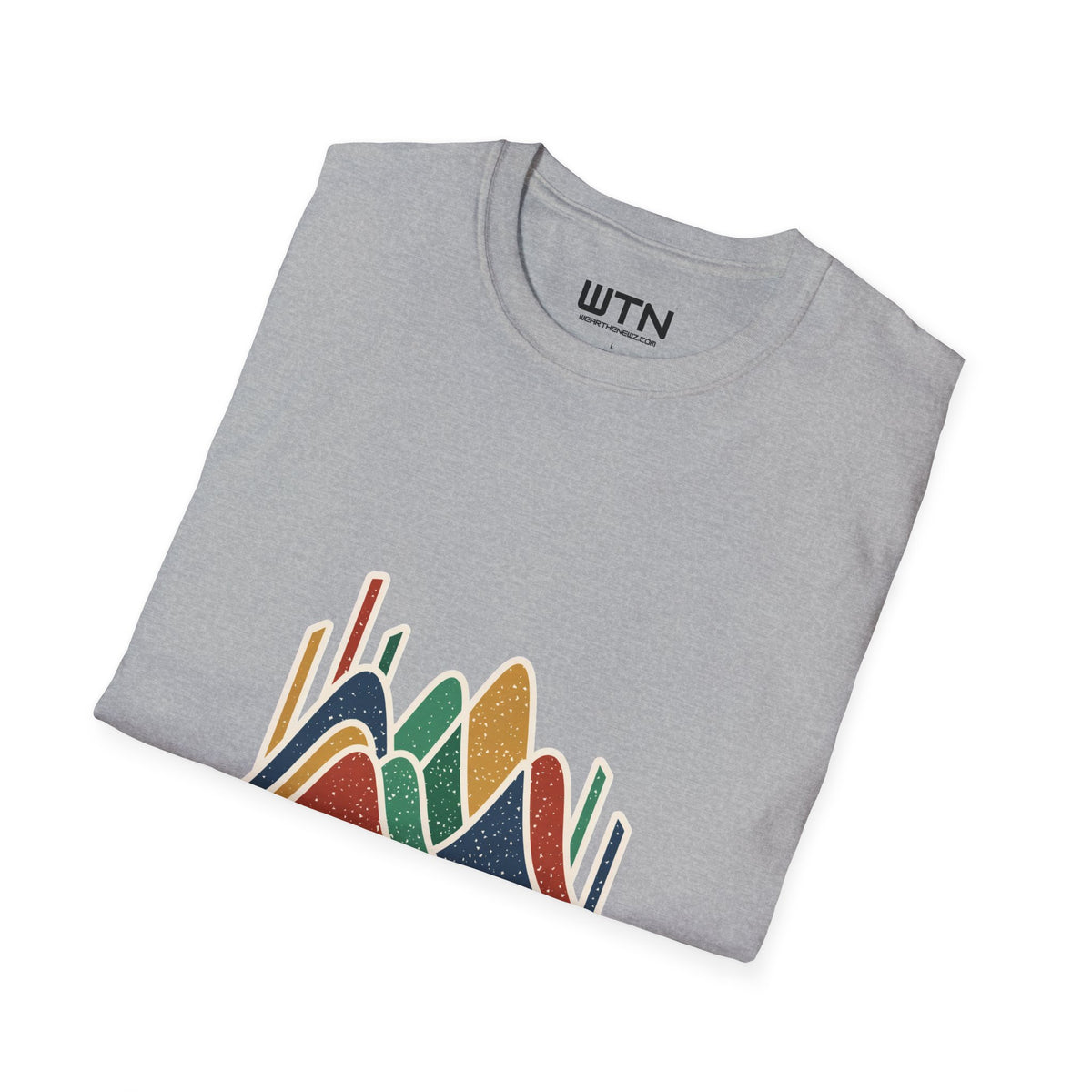 Market Rhythm: Abstract Finance Art Tee