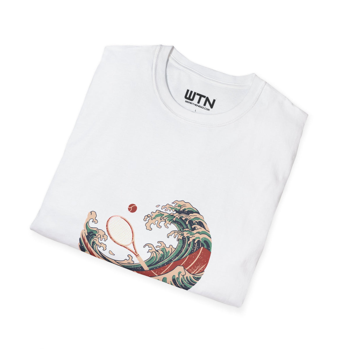 Court Wave Ukiyo-e Tennis Art Tee