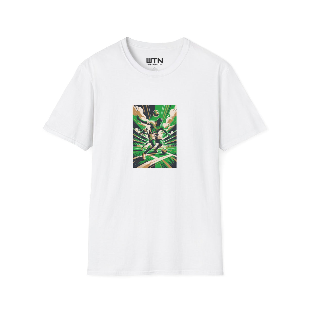 High-Fashion Soccer Poster Art Tee