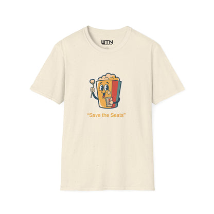 Save The Seats Popcorn Protest Graphic Tee