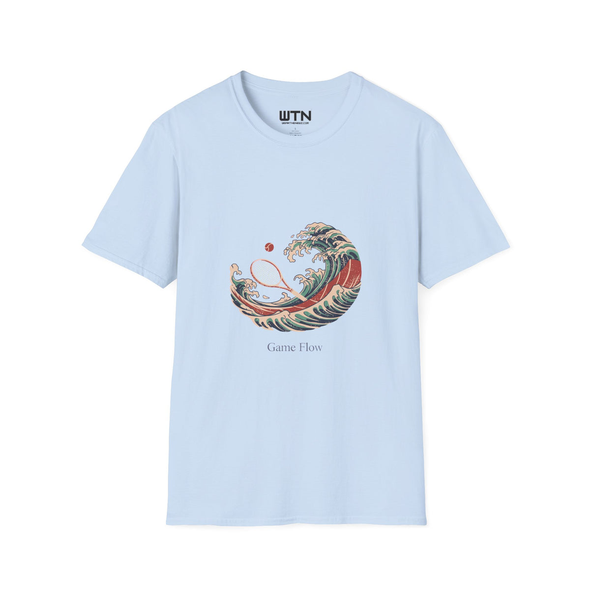 Court Wave Ukiyo-e Tennis Art Tee