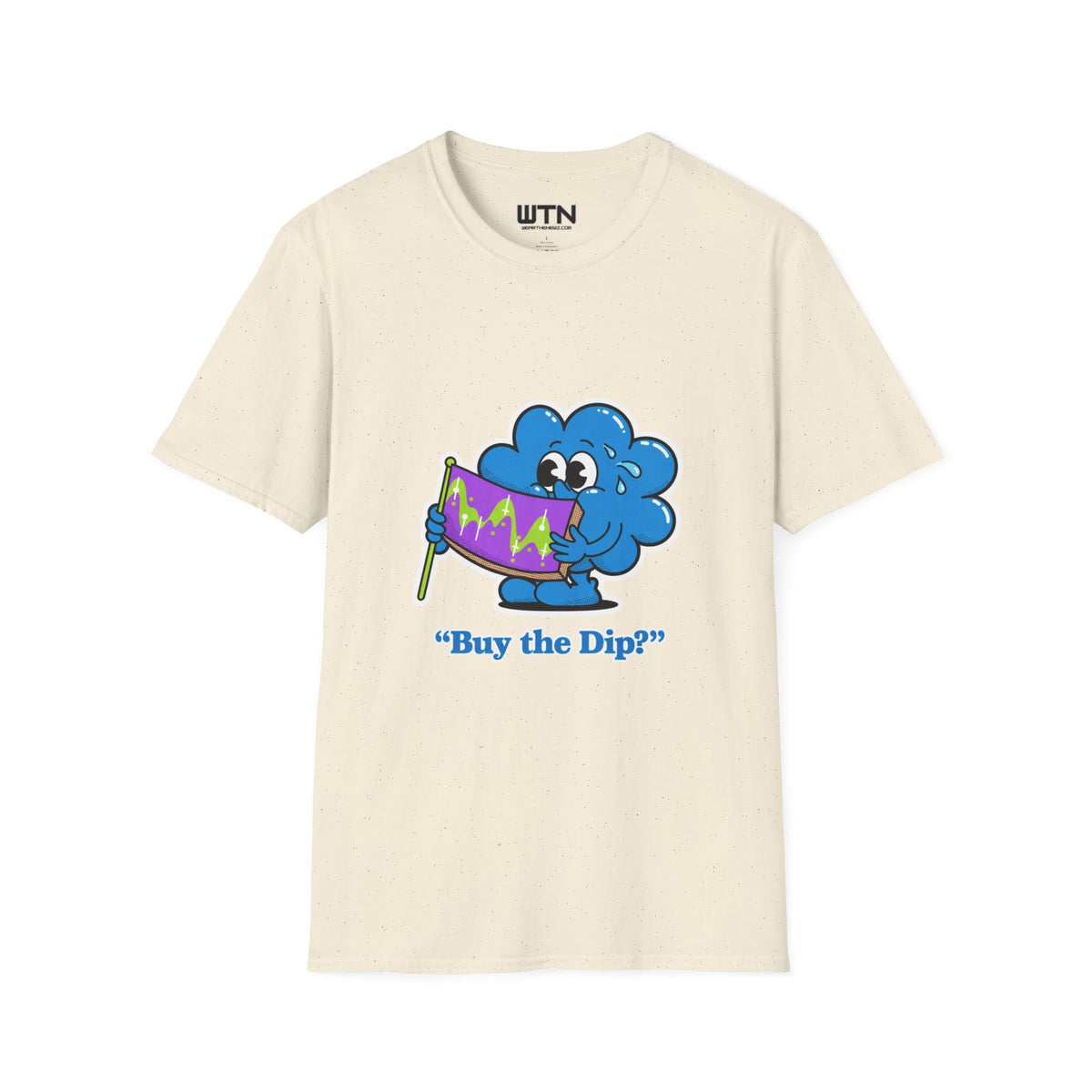Buy the Dip Cloud - Cute AI Market Mascot Graphic Tee