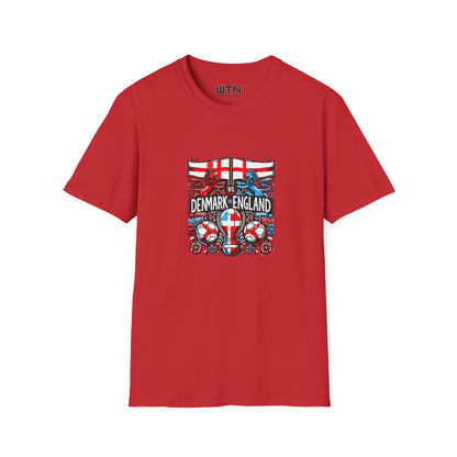 Denmark vs England  Inspired Mens Graphic Tee | Womens Graphic Tee | Awesome T Shirts