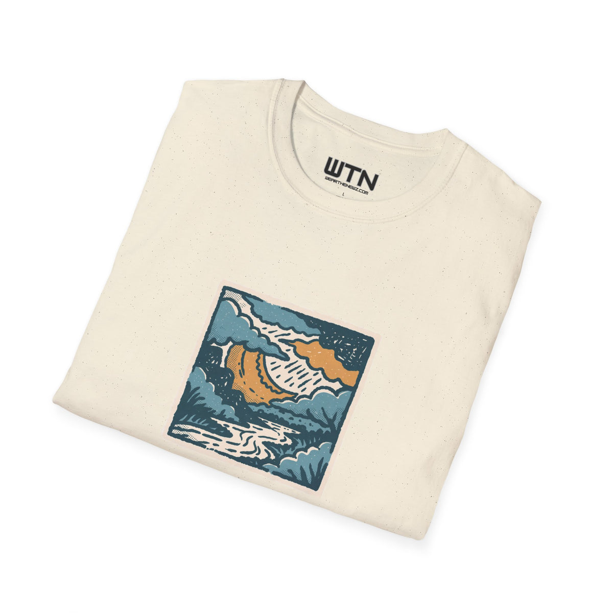 Moody River Sky San Antonio Art Tee