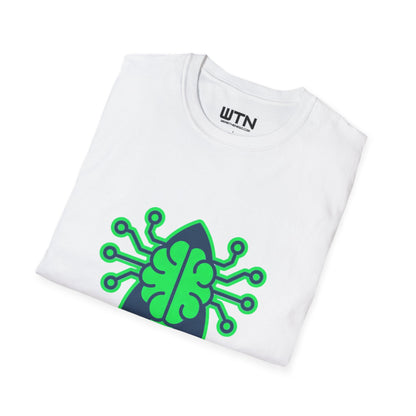 Neon Rocket Brain Upgrade Graphic Tee