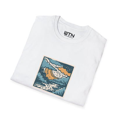 Moody River Sky San Antonio Art Tee