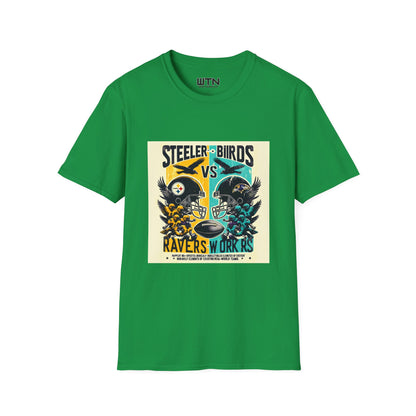 Steelers vs Ravens Inspired Mens Graphic Tee | Womens Graphic Tee | Awesome T Shirts