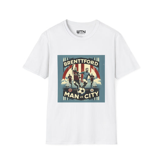 Brentford vs Man City Inspired Mens Graphic Tee | Womens Graphic Tee | Awesome T Shirts