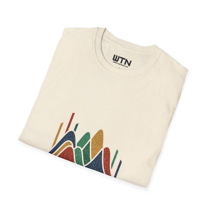 Market Rhythm: Abstract Finance Art Tee